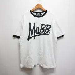 モブ MOBB 半袖 Tシャツ ロゴ プリント XL 白 ホワイト カットソー