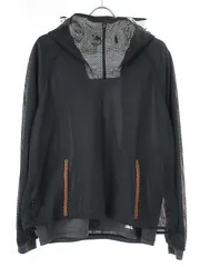 adidas by kolor アディダス バイ カラー 17SS CL ML HOODY レイヤードメッシュハーフジップパーカー ブラック M BP6055のサムネイル