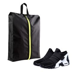 Annhua Shoe Case/Shoe Bag, Waterproof and Dustproof, Lightweight, Portable for Outdoor Sports, Sneakers, Basketball, School, Indoor Shoes, Business Trips, and Travel, Black