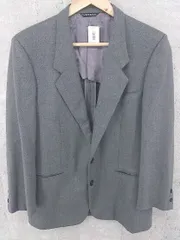 ◇ PLAYBOY プレイボーイ 2B ネーム刺繍あり 長袖 テーラード ジャケット L グレー # 【1002800111060】のサムネイル