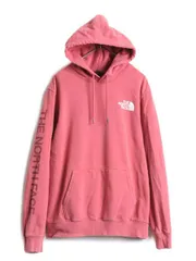 【お得なクーポン配布中!】 ノースフェイス プリント スウェット フード パーカー メンズ L / The North Face プルオーバー 裏起毛 アウトドア トレーナー 袖プリント