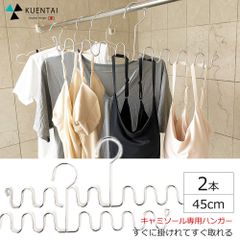 キャミソール専用ハンガー 2本セット 45cm 落ちない すべらない おしゃれ スリム ステンレス製 収納 洗濯 物干し 省スペース 新生活 引っ越し Tシャツ ズボンハンガー コート ランドリー 人気 スカート 頑丈 丈夫 錆びにくい