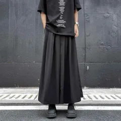 メンズ ファッション 服 男性用 オシャレ シンプル 大人 かっこいい 大きいサイズ ストリート 紳士服 ダーク ワイド レッグ スカート パンツ ジェンダー ニュートラル ウェア フレア パンツ 