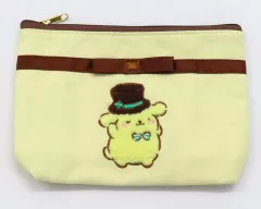 【中古】バッグ ポムポムプリン サガラ刺繍ポーチ 「サンリオキャラクターズ」 ポムポムプリン25周年限定グッズ