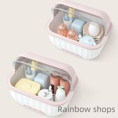 【新品未使用】哺乳瓶保管ケース 乾燥ラック 収納ケース 哺乳瓶ケース 哺乳瓶ホルダー 大容量 哺乳瓶ラック 収納ボックス 哺乳瓶スタンド 哺乳瓶 立て 透明 抗菌防 iacp53