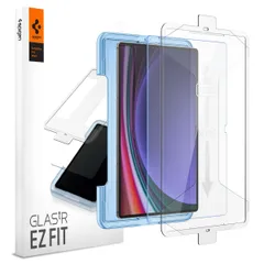 Spigen EZ Fit ガラスフィルム Galaxy Tab S9 Ultra 用 貼り付けキット付き ギャラクシー Tab S9 Ultra 対応 保護 フィルム 1枚入