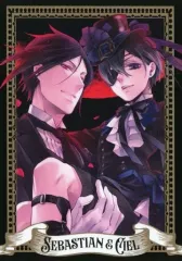 【中古】キャラカード セバスチャン＆シエル(背景レッド×ブラック) 特典フォトカード 「黒執事Black Label ビターラビット CAFE AND SHOP」 ショップ会場限定 グッズ購入特典