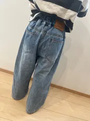 新品未使用 テーパード ワイド デニム 韓国子供服 カジュアルコーデ