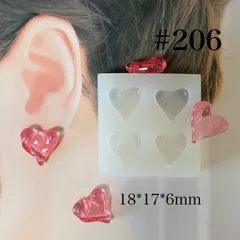 シリコンモールド ハート #206
