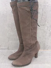 ■ AU BANNISTER オゥ バニスター  ロング ストレッチ ブーツ 38 ブラウン レディース  【中古】 【1002799747691】