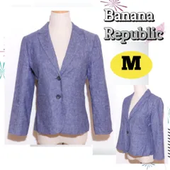 ★美品★バナナリパブリック トップス テーラードジャケット シングル ブルー