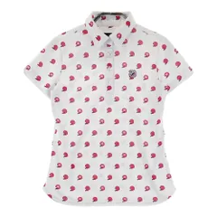 サイズ：S CALLAWAY キャロウェイ  半袖ポロシャツ 総柄 ホワイト系 [240101307886]# ゴルフウェア レディース ストスト