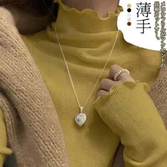 メロー カットソー  Tシャツ 長袖 メロウ ハイネック タートルネック トップス レイヤード メロウ袖 ニットソー ストレッチ ロンT インナー レディース フリルハイネック 春 秋 冬 薄手 シン#sam351