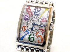 フランク・ミュラー FRANCK MULLER 902QZ ☆ ロングアイランド カラードリーム シルバー ステンレススチール 腕時計 レディース □6L