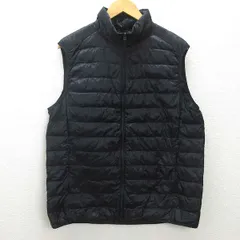 U■ユニクロ/UNIQLO ウルトラライトダウンベスト【XL】黒/men's/G1【中古】■