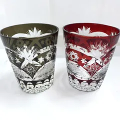 Raccolta Moderna ラコルタモデルナ 切子ロックグラス ペア　公田店