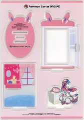 【中古】アクリルスタンド・アクリルパネル ニンフィア おとどけ!アクリルスタンド 「ポケットモンスター」 ポケモンセンターオンライン ミニゲーム リザードン賞