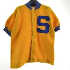 【中古】60s Champion PRODUCTS ベースボールシャツ サイズS イエロー×ブルー チャンピオン[17]