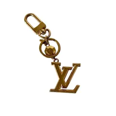 ルイヴィトン LVファセット ポルトクレ バッグチャーム キーホルダー　ゴールド ルイヴィトンポルトクレ LV ファセット キーリング ゴールド金具