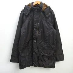 H■トミーヒルフィガー/TOMMYHILFIGER ミリタリーナイロンコート【L】茶/MENS■18【中古】