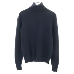 ユニクロ カシミア100％ 長袖 タートルニット セーター M ネイビー UNIQLO ニット レディース