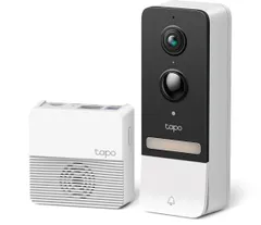 TP-Link スマートドアホン スマホ ビデオドアベル 工事不要 インターホン カメラ付き 2K 5MP スマホ連動 ワイヤレス 【外出先からスマホで玄関先を確認】 Tapo D230S1/Aのサムネイル