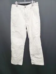 ◇ Θ ユニクロ コーデュロイ ストレート ジーンズ パンツ サイズ31 アイボリー系 メンズ E  【1507160001209】