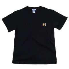 ハイボール 刺しゅう ユニセックス Tシャツ Tcollector お酒好き よれない 透けない 綿 100% 半袖 ブラック