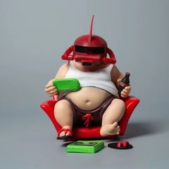 赤ザク デブ フィギュア メタボザク シャアザク パロディフィギュア サイズ14cm 海外限定品