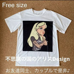 【Disney】不思議の国のアリス Tシャツ フリーサイズ