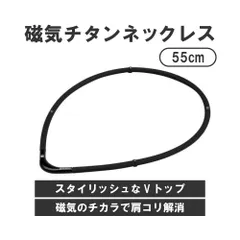 ファイテン(phiten) ネックレス RAKUWA 磁気チタンネックレスS-|| ブラック×ブラック 55cm