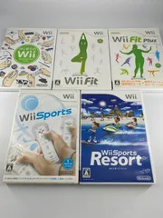 Wii　５本セット　はじめてのWii　WiiFit　WiiFit Plus　 Wii Sports 　Wii Sports Resort