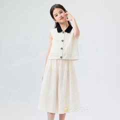 子供服 セットアップ スカート タンクトップ 2点セット 女の子 上下セット 結婚式 発表会 卒業式 子供 新生活