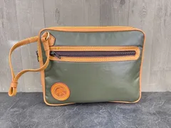 HUNTING WORLD ハンティング ワールド セカンドバッグ クラッチバッグ レザー カーキ 緑 フランス/64416