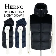 ヘルノ HERNO ダウンベスト メンズ ダウンジャケット ウルトラライトナイロン コーデュロイ フード付き ブルゾン アウター 大きいサイズあり 軽量 PI001154U