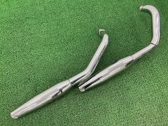 パウコ PAUGHCO テーパードマフラーSET ショベル FXモデル ステー付