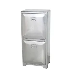 DULTON ダルトン　トラッシュカン ダブルデッカー　アイボリー　USED DULTON ONLINE SHOP | TRASH CAN DOUBLE DECKER IVORY(IVORY