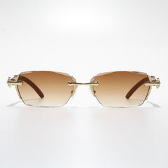 【Aランク】HOUSE OF WOO リムレスサングラス リムレスアイウェア Cross One-LIMITED EDITION