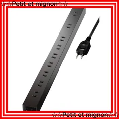 【スピード発送】ブラック ・吊下可能な回転パーツ付き】 固定 【 ECT-0102BK ほこりシャッター 2m 10個口 雷ガード 電源タップ エレコム