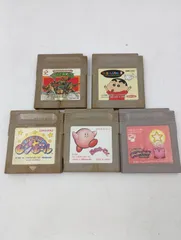 【K-1061】ゲームボーイソフト5点 タートルズ turtles クレヨンしんちゃん2 カービィのピンボール 動作確認済み 星のカービィ カービィのきらきらきっず ジャンク