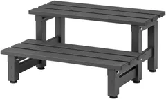 【新着商品】アルミニウム 2段ステップ JST アルミデッキ アジャスター付 デッキ すのこ タカショー JST-2S