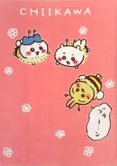 【中古】抱き枕カバー・シーツ・ブランケット ちいかわ＆ハチワレ＆うさぎ(ハチ) シングルサイズタオルケット 「ちいかわ なんか小さくてかわいいやつ×しまむら」