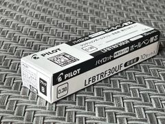 フリクション替芯(多色・スリム用)  0.38mm  黒  10袋   LFBTRF30UF-3B