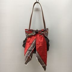 SWEET HEART がま口バッグ ショルダーバッグ レッド スカーフ レトロ 