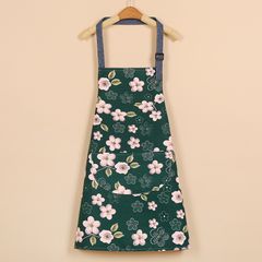 エプロン おしゃれ カフェ かわいい レディース 花柄 ナチュラル エレガント ロング 長め レトロ ロング丈 バッククロス 北欧 前掛け キッチン ガーデニング 園芸 保育士 保育 料理 プレゼント 可愛い 首掛け 大人