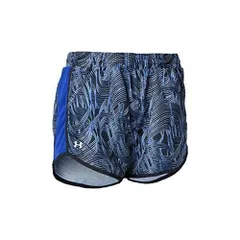 アンダーアーマー(UNDER ARMOUR) ランニング ショートパンツ フライバイ プリント ラインレス 1320581 ブルー/ブラック Lサイズ