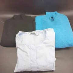 ◇ ⊇ 《 ZARA ザラ まとめ売り3点セット サイズEUR M 長袖ニットセーター 長袖ブラウス レディース 》 E  【1502030006513】