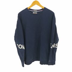 トミージーンズ tommy jeans クルーネック 袖プリント スウェット メンズ import：S 