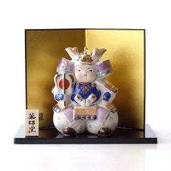 五月人形 コンパクト 磁器 陶器 置物 オブジェ 兜 兜飾り かわいい こどもの日 子供の日 小物 日本製 陶彩 初陣大将