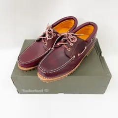 美品　ティンバーランド スリーアイ バーガンディー 定番】スリーアイ(3eye) クラシックラグ メンズ ｜【Timberland